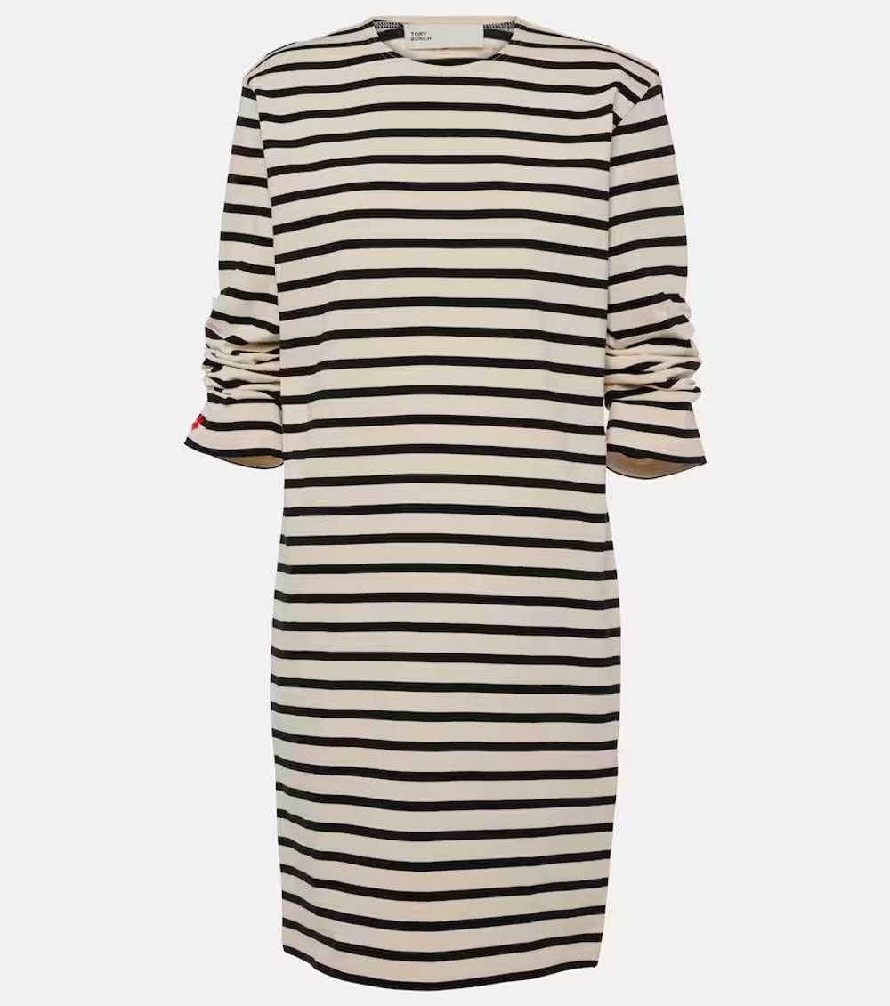 Tory Burch o1s22i1n1024 Striped Cotton Dress in B… - image 1