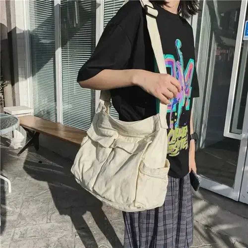 Bag × Japanese Brand × Streetwear Casual Canvas M… - image 1