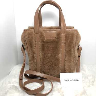 BALENCIAGA ❤️ Bazar Shopper Fur Leather Bag