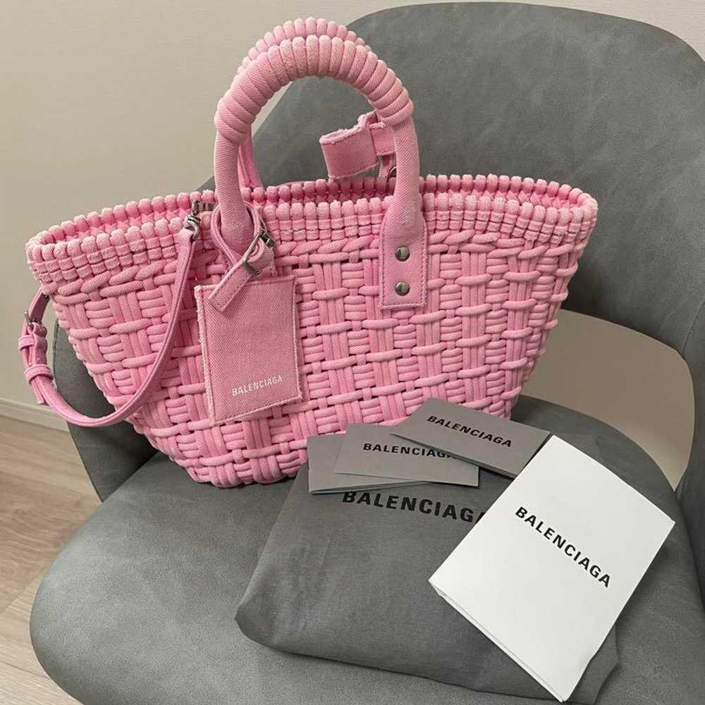 BALENCIAGA Bistrot Basket Bag Basket Bag XS Pink - image 1