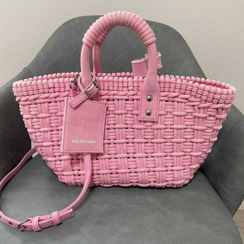 BALENCIAGA Bistrot Basket Bag Basket Bag XS Pink - image 2