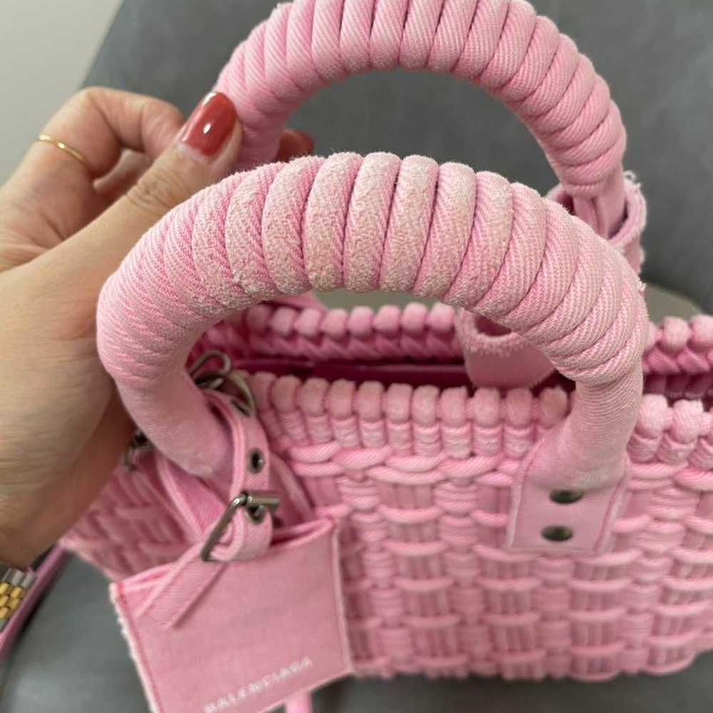 BALENCIAGA Bistrot Basket Bag Basket Bag XS Pink - image 3