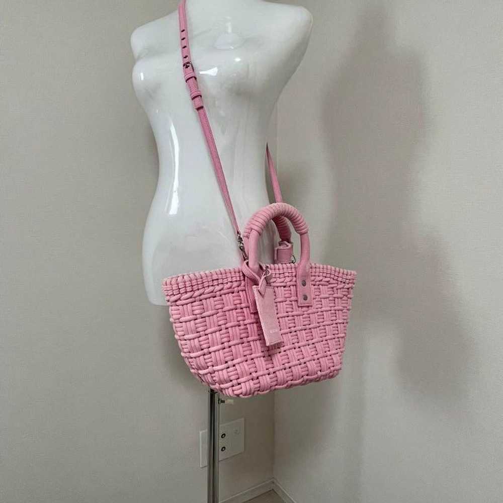 BALENCIAGA Bistrot Basket Bag Basket Bag XS Pink - image 8