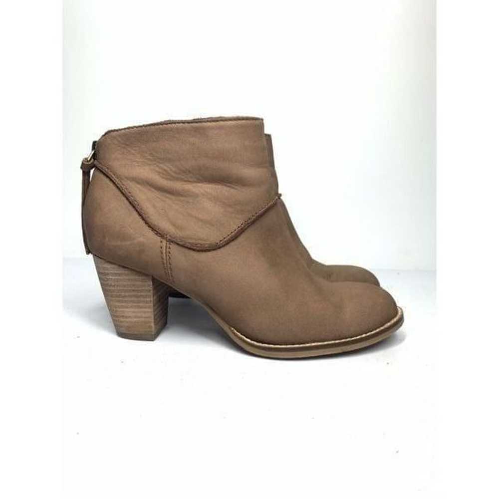 Crown Vintage Soft Brown Leather Ankle Bootie Boo… - image 4