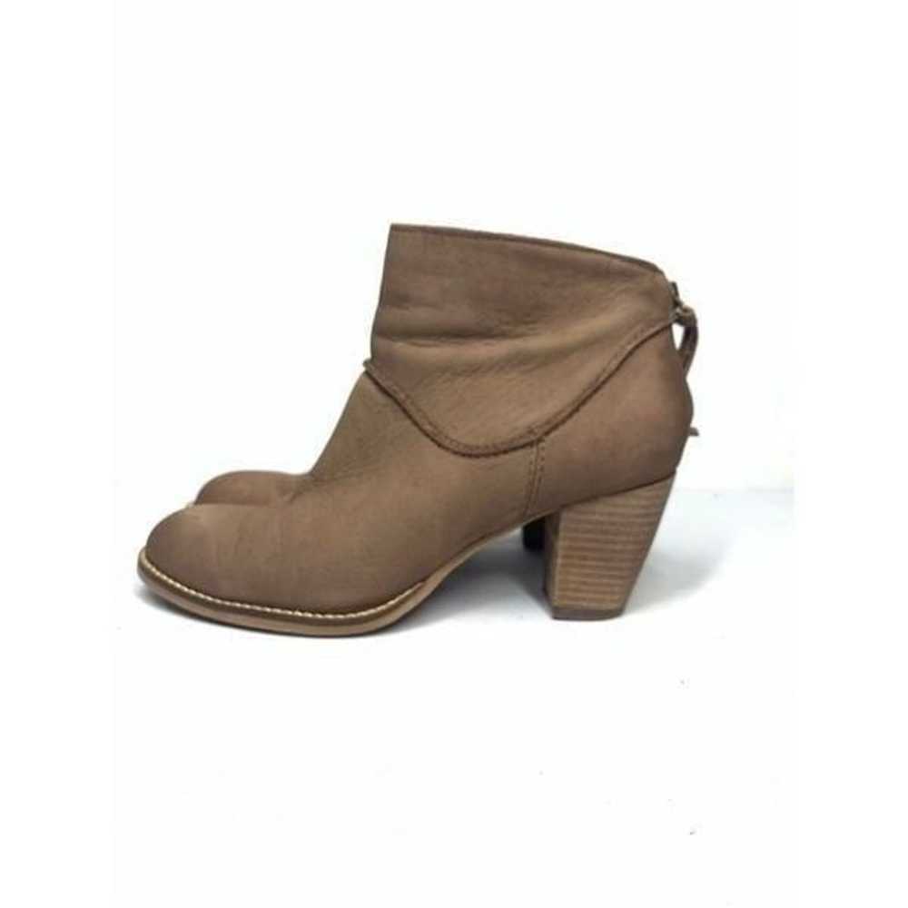 Crown Vintage Soft Brown Leather Ankle Bootie Boo… - image 5