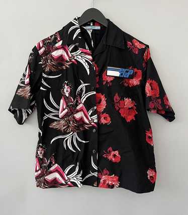 Prada Prada Double Match Hawaiian Floral Bowling … - image 1