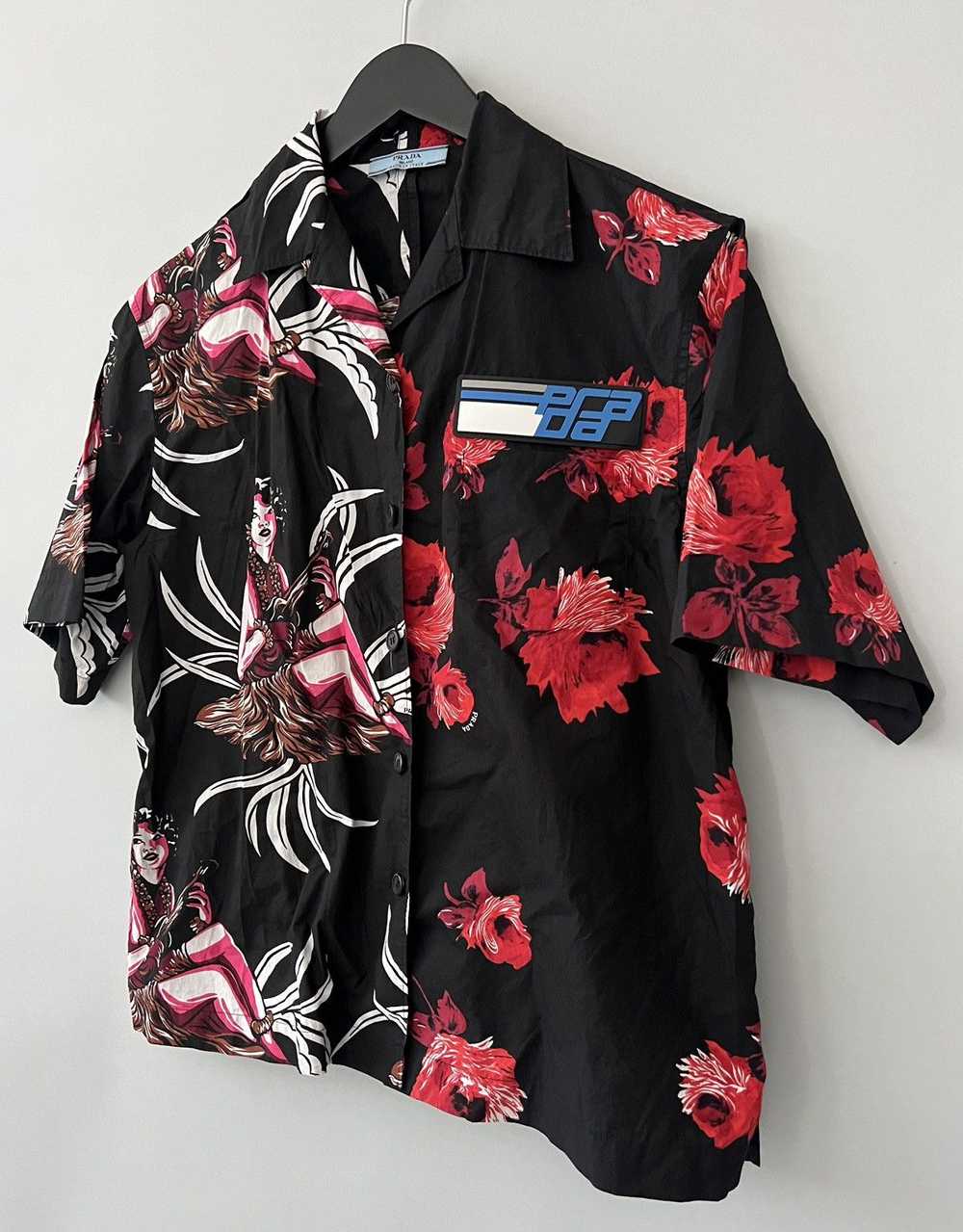 Prada Prada Double Match Hawaiian Floral Bowling … - image 3