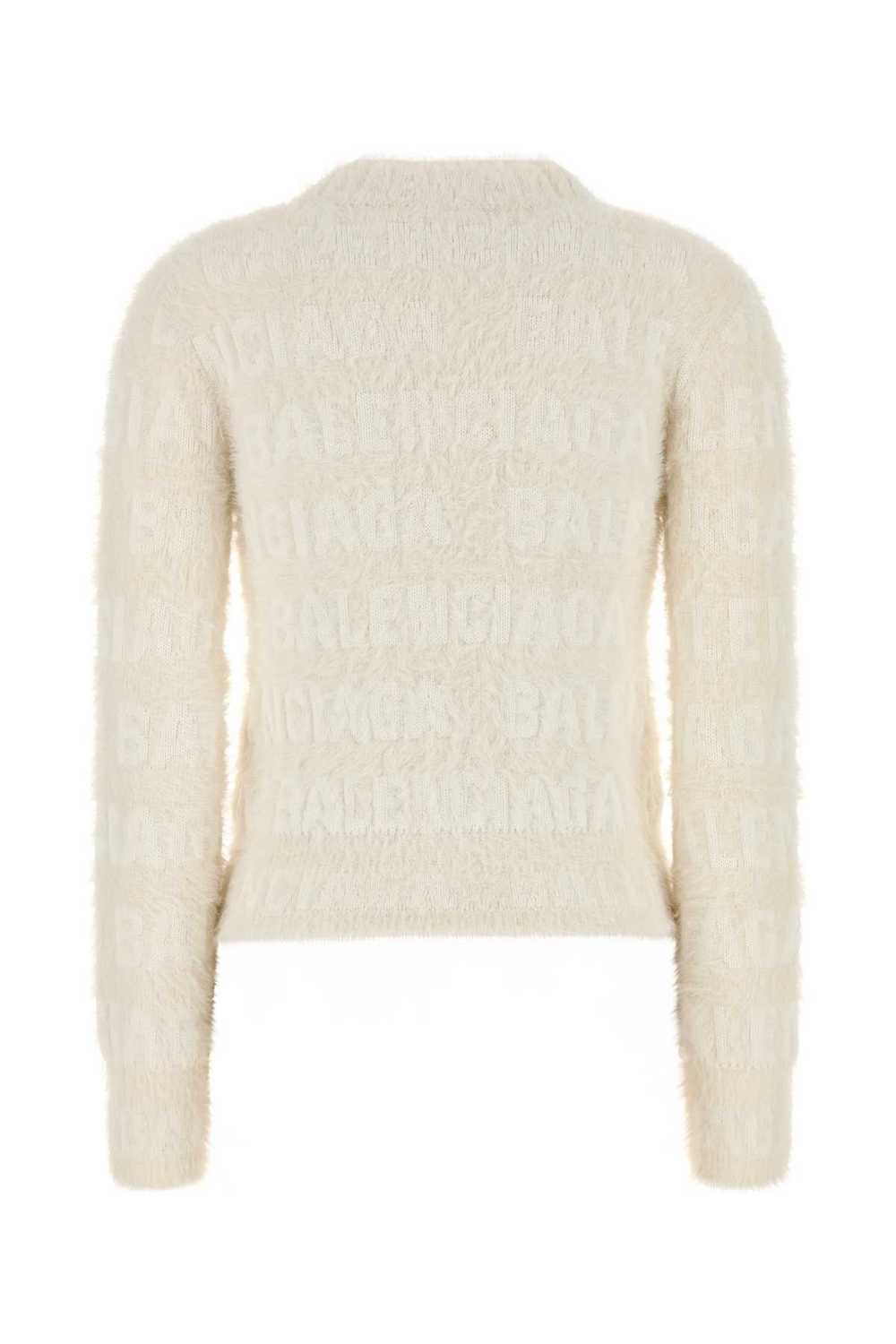 Balenciaga Ivory Wool Blend Sweater - image 2