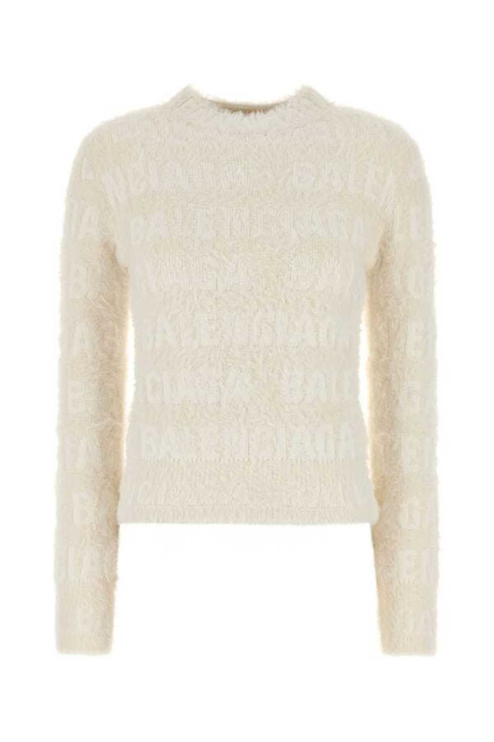 Balenciaga Ivory Wool Blend Sweater - image 3