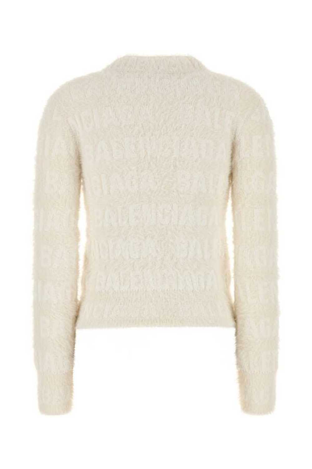 Balenciaga Ivory Wool Blend Sweater - image 4