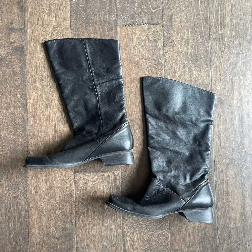 Vintage Black Leather Studio Works Boots - image 3