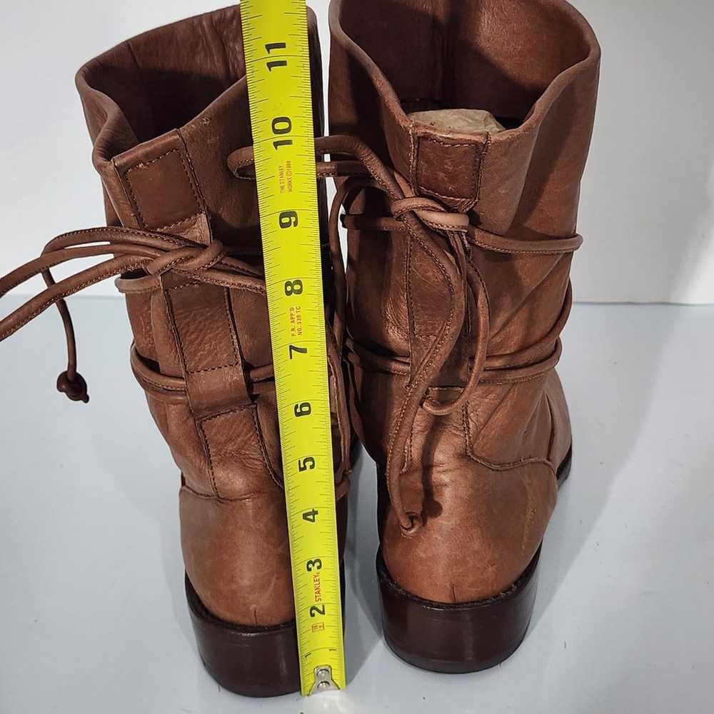 939 Joan & David Brown Back Lace Up Boots Women S… - image 3