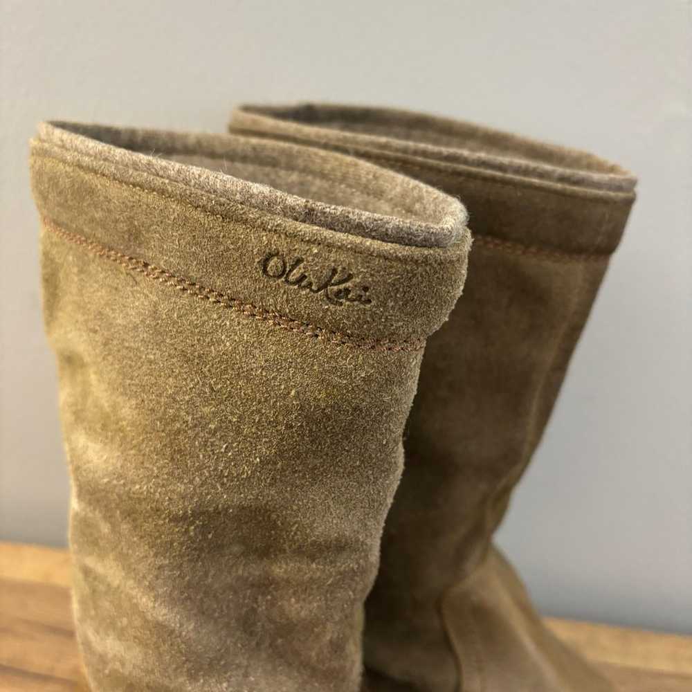 Olukai Haleakala Suede Leather Mid Calf Boots Wom… - image 3