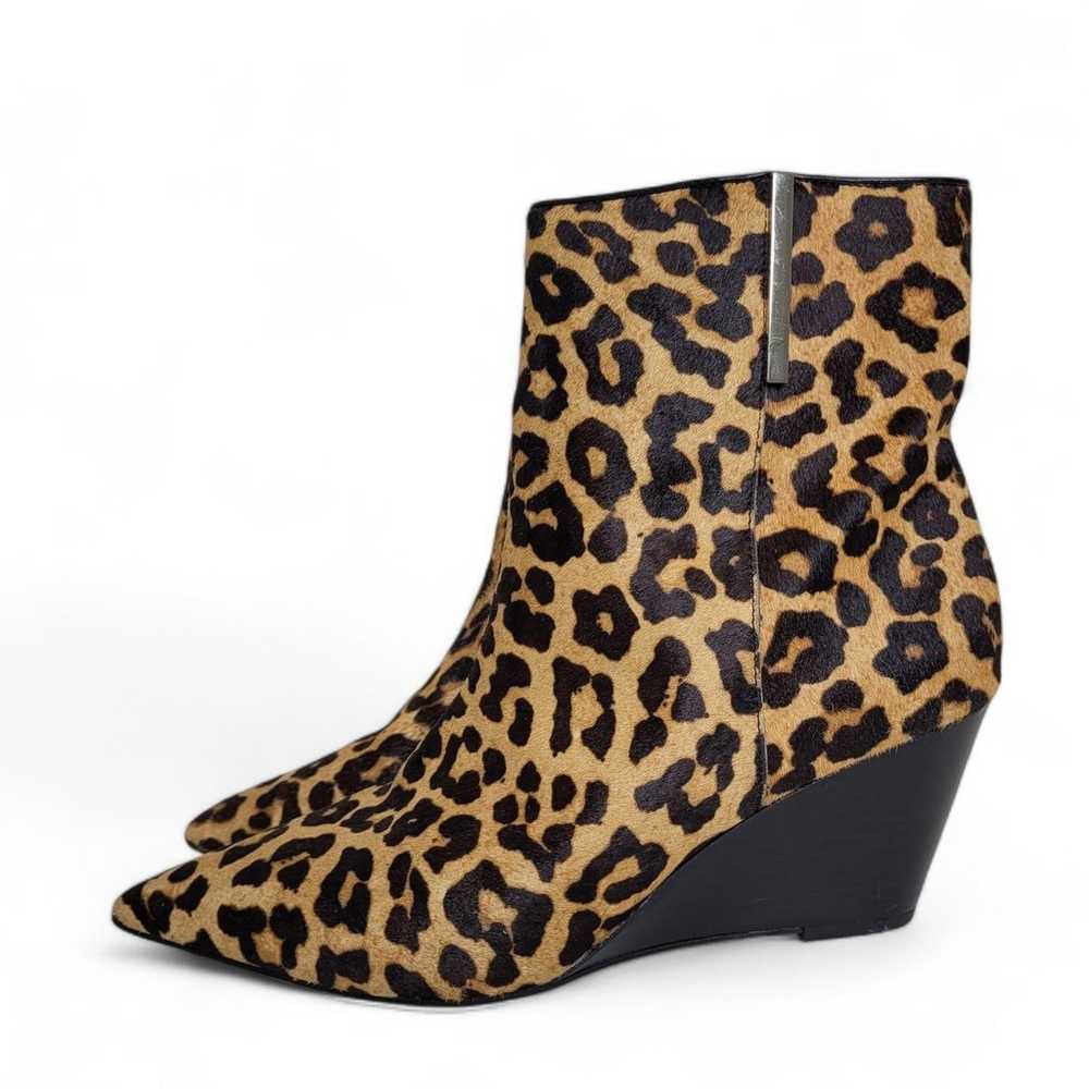 Franco Sarto Athens Wedge Heel Ankle Boots 10 Leo… - image 2