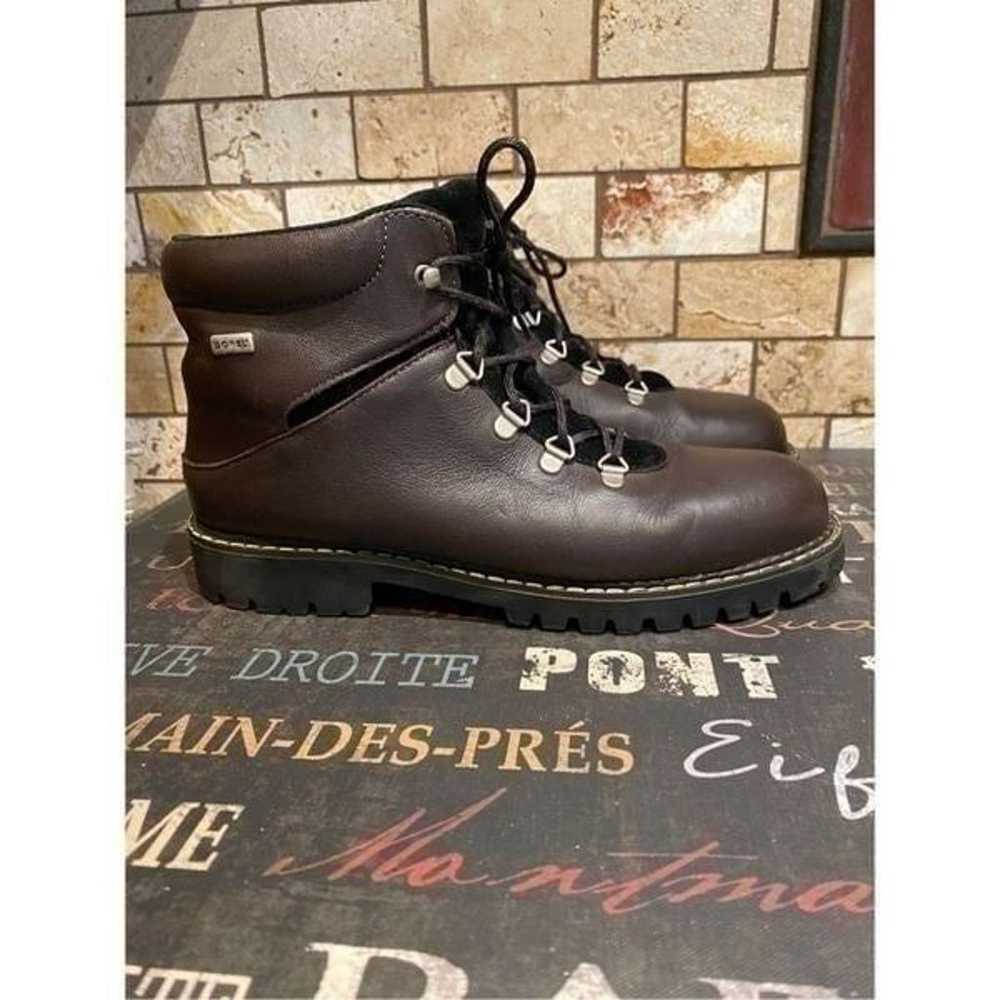 Vintage Sorel Brown Leather Hiking Boots 10 - image 2