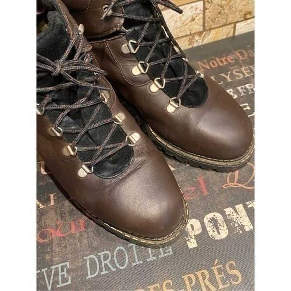 Vintage Sorel Brown Leather Hiking Boots 10 - image 5