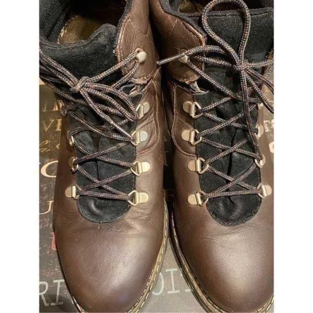 Vintage Sorel Brown Leather Hiking Boots 10 - image 6