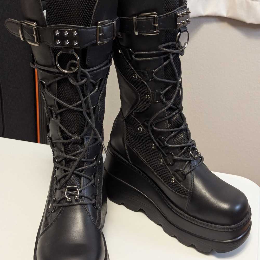 combat platform boots - image 4