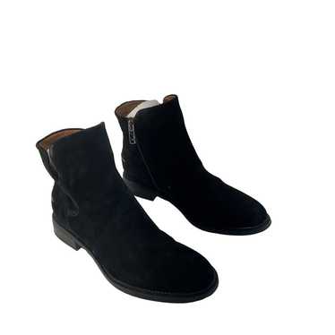 Franco Sarto Black Faux Suede Ankle Bootie Women'… - image 1