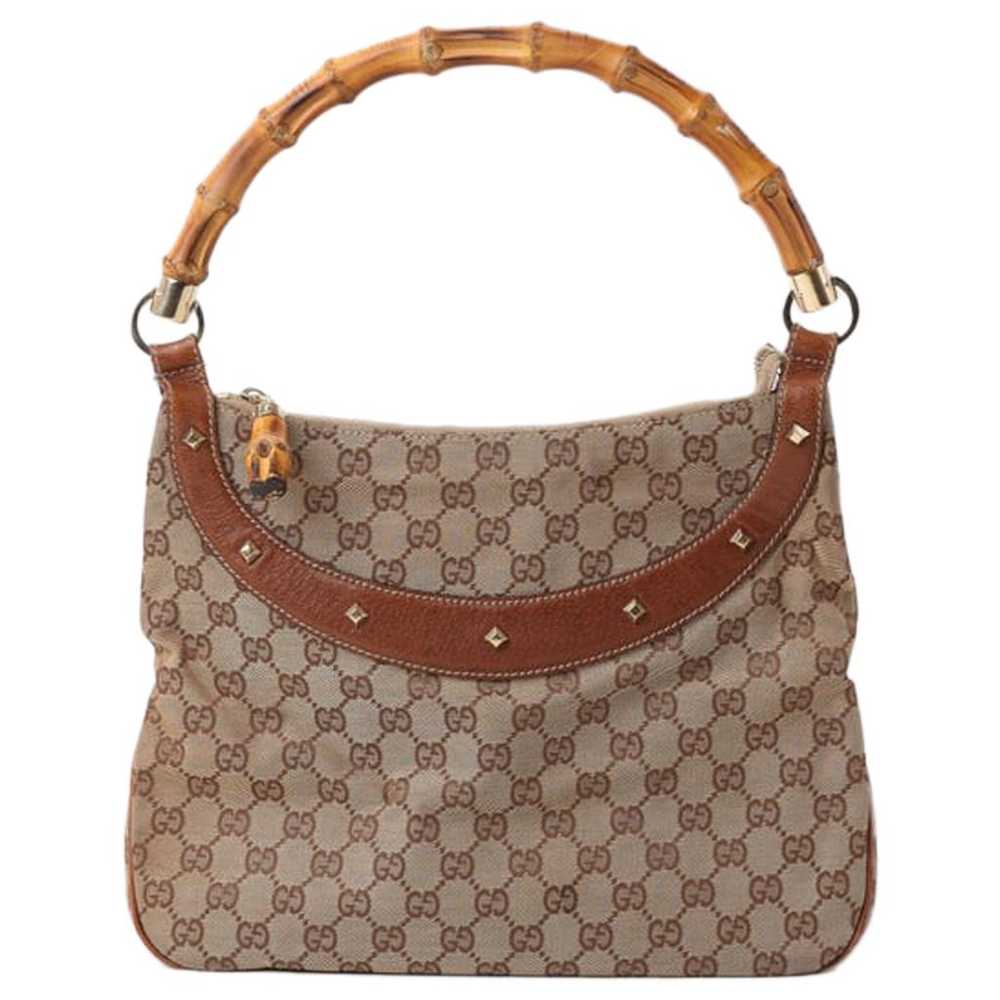 Gucci Bamboo cloth handbag - image 1