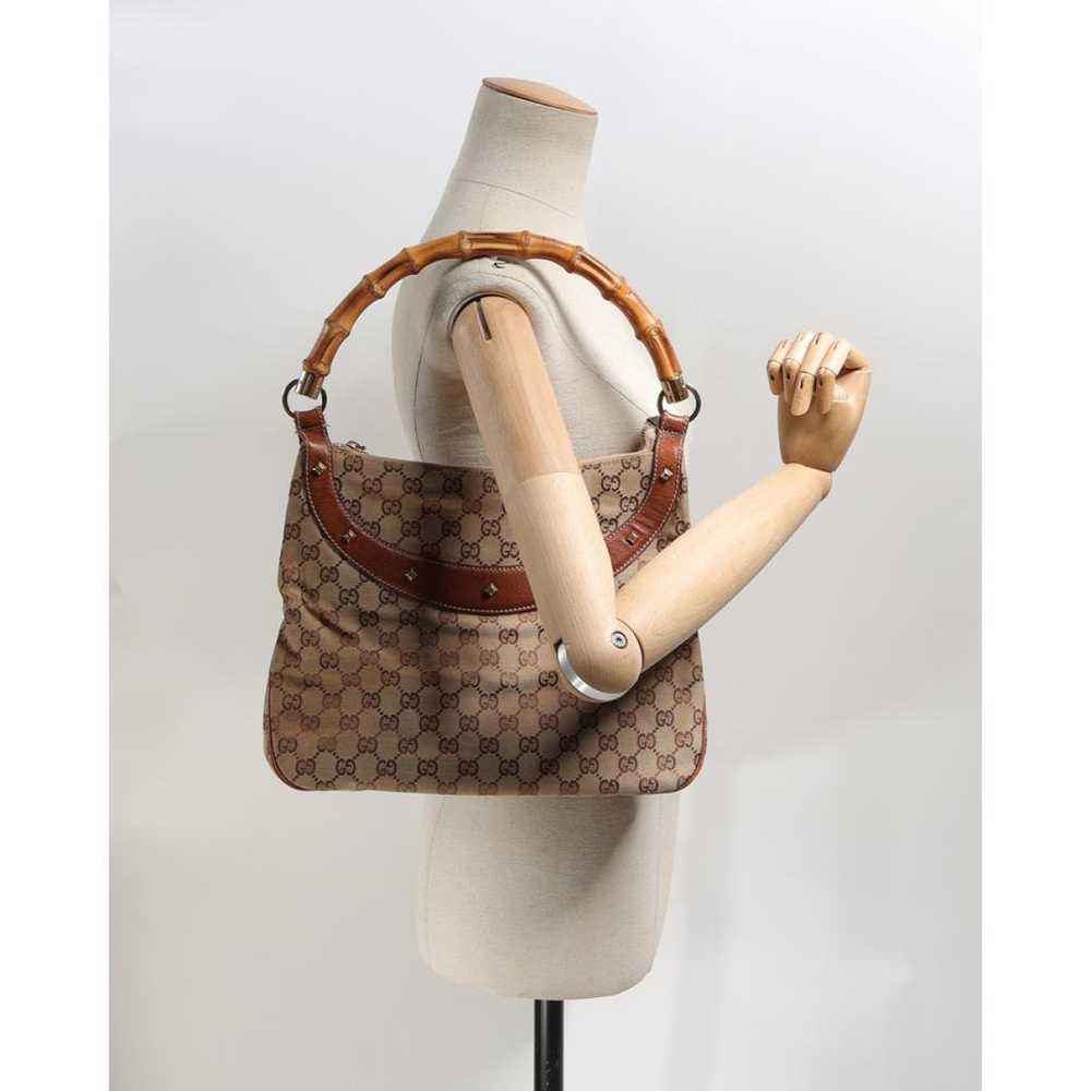 Gucci Bamboo cloth handbag - image 7