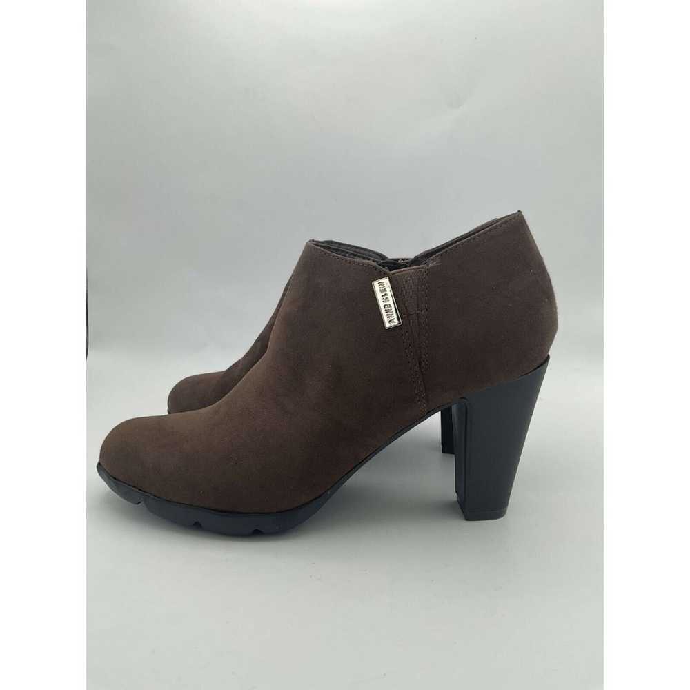 Anne Klein, Women's Brown Suede High Heel Ankle B… - image 2