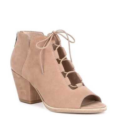 Eileen Fisher Fallon Tumbled Nubuck Leather Open … - image 1