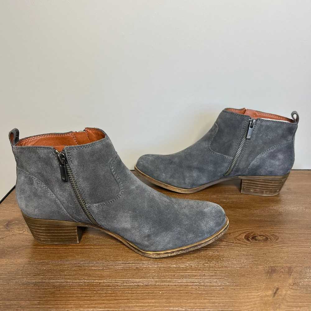 LUCKY BRAND Betwixt Suede Leather Gray Ankle Boot… - image 5