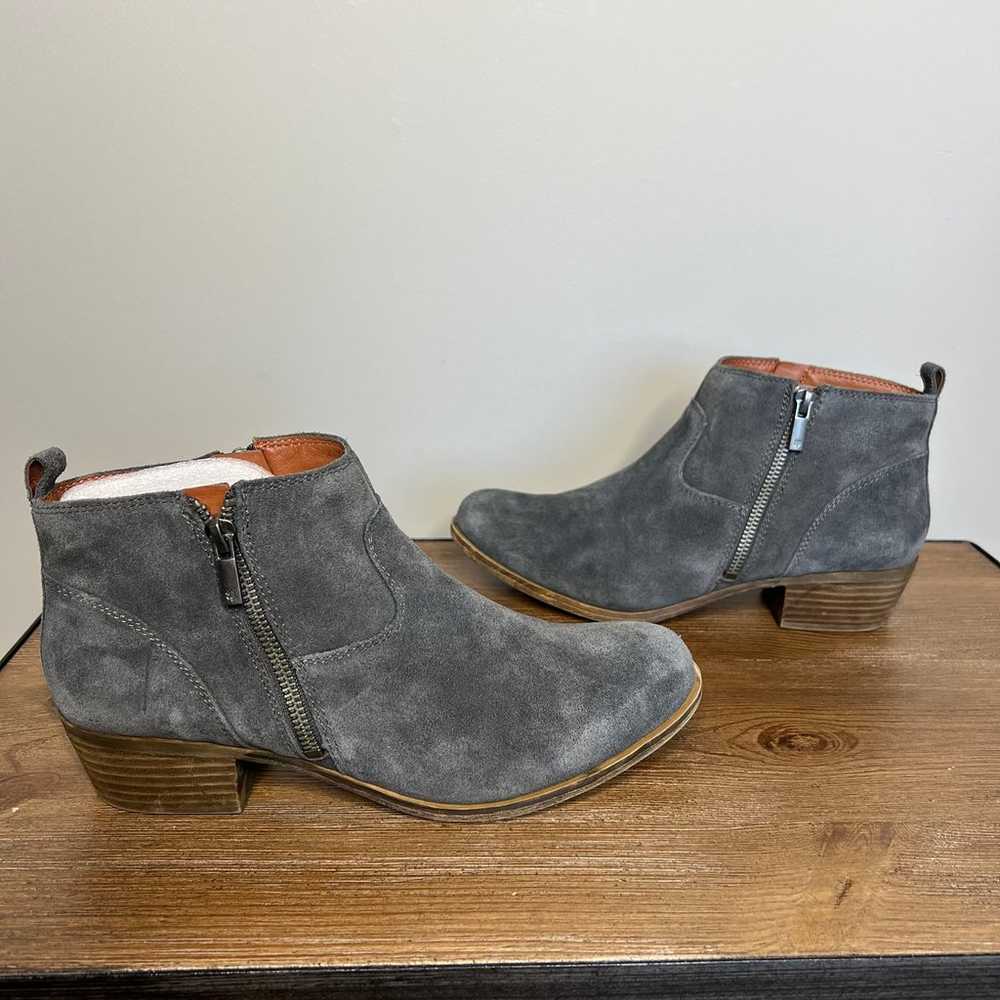 LUCKY BRAND Betwixt Suede Leather Gray Ankle Boot… - image 6