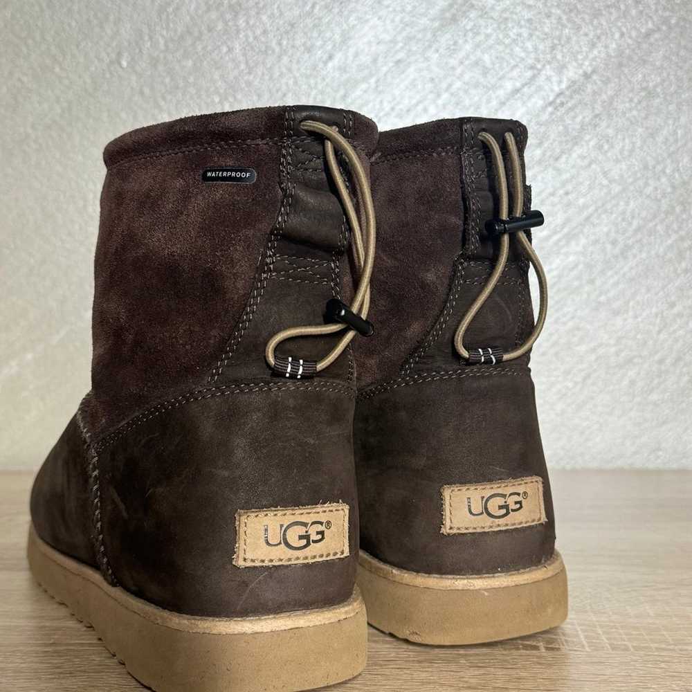 UGG Women Size 9 Brown Nubuck Leather Waterproof … - image 2