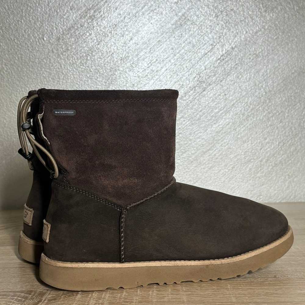 UGG Women Size 9 Brown Nubuck Leather Waterproof … - image 4