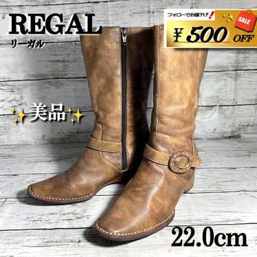 Rare beauty! ✨ REGAL Long Boots Wedge Sole Genuin… - image 1