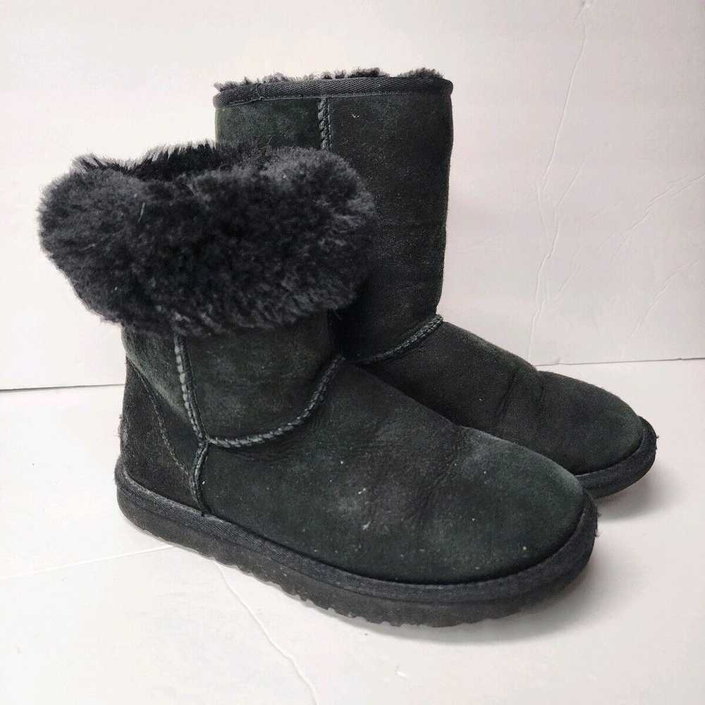 UGG Australia Classic Short Black Suede Sheepskin… - image 2