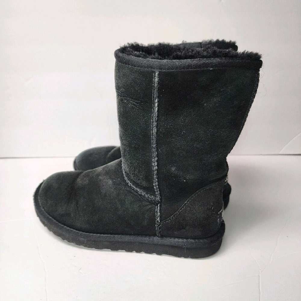 UGG Australia Classic Short Black Suede Sheepskin… - image 3