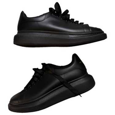 Alexander McQueen Oversize leather low trainers