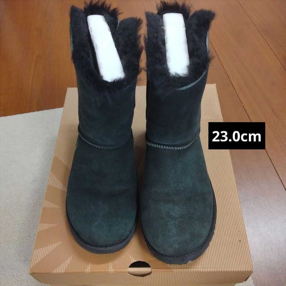 UGG Australia Sheepskin Boots W BAILEY BOW Black … - image 2