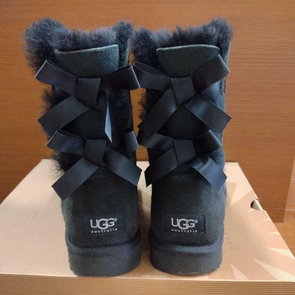 UGG Australia Sheepskin Boots W BAILEY BOW Black … - image 3