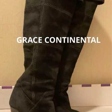 Boots, suede, black. - image 1