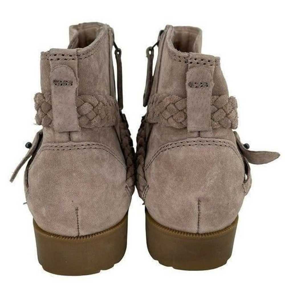 Teva Delavina Suede Leather Ankle Bootie Beige Wa… - image 4