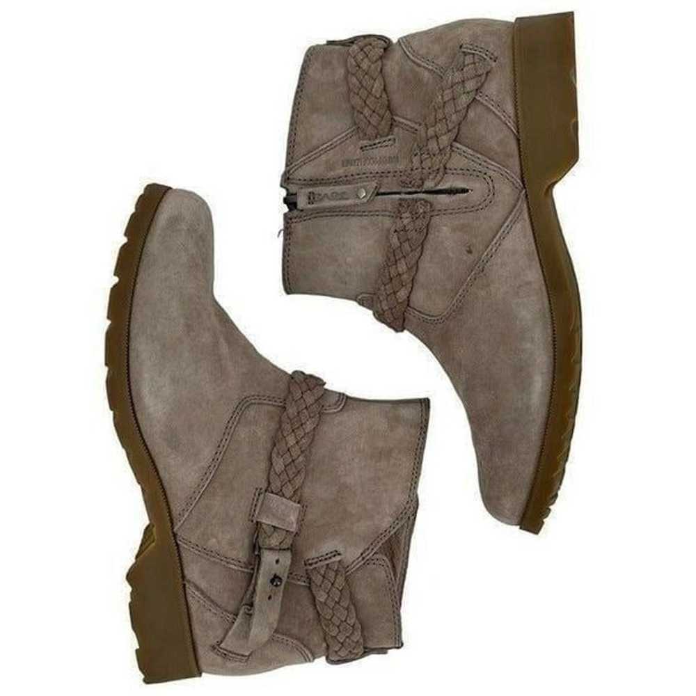 Teva Delavina Suede Leather Ankle Bootie Beige Wa… - image 6