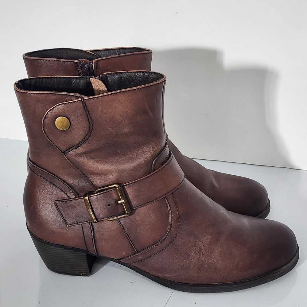 937 Propet Tory Ankle Leather Boots Women Size 9 - image 9