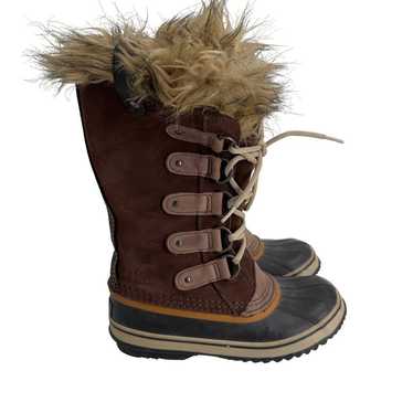 Sorel Joan of Arctic Snow Brown Waterproof Leathe… - image 1