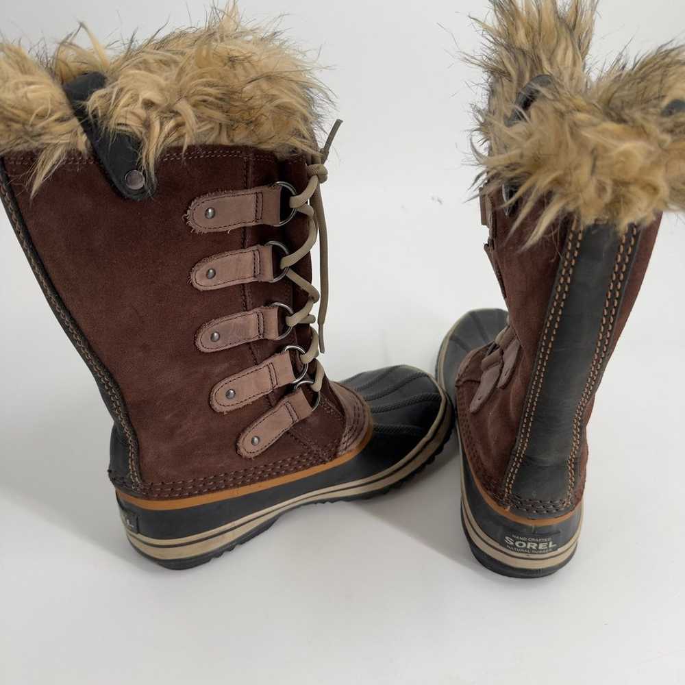 Sorel Joan of Arctic Snow Brown Waterproof Leathe… - image 5