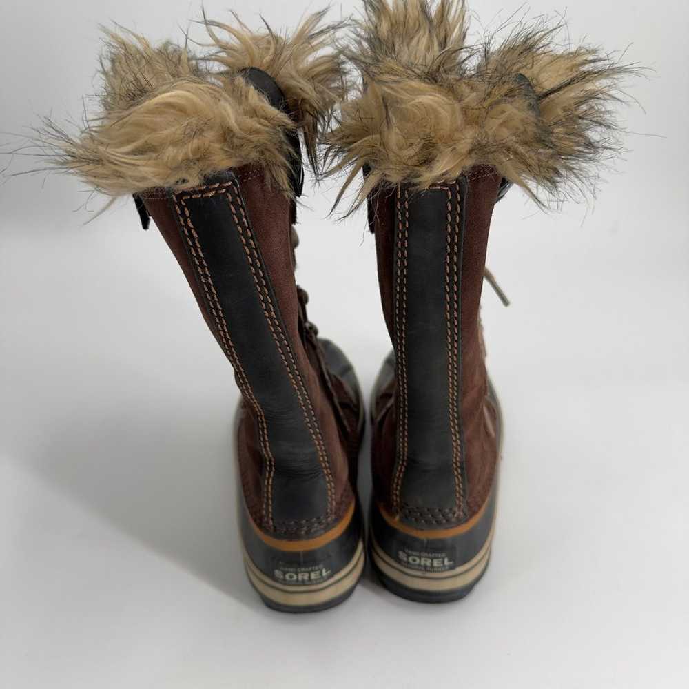 Sorel Joan of Arctic Snow Brown Waterproof Leathe… - image 6