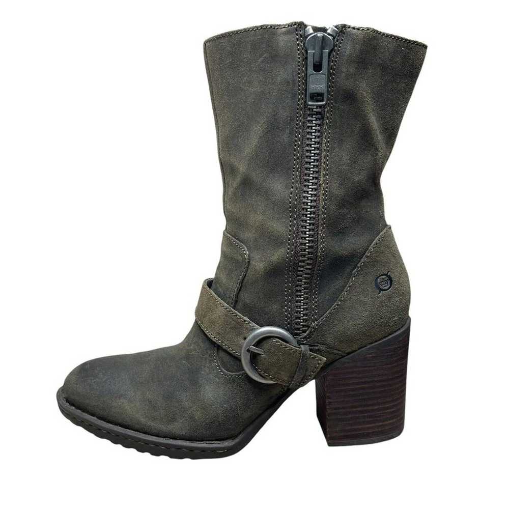 Born Camryn Marmotta Suede Boots Womens 8.5 Herb … - image 4