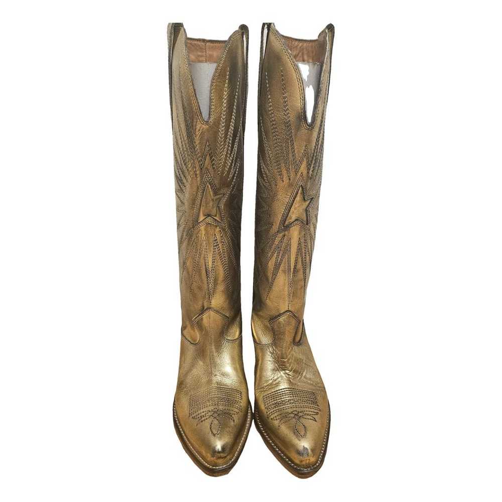 Golden Goose Wish Star leather cowboy boots - image 1