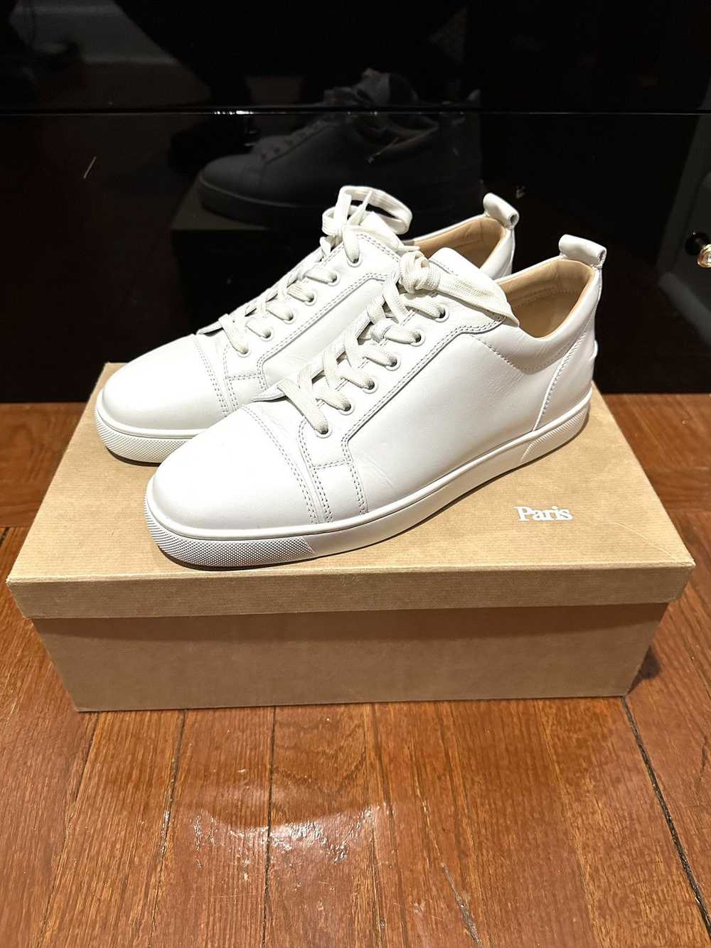 Christian Louboutin Louis Junior White Calf Leath… - image 1