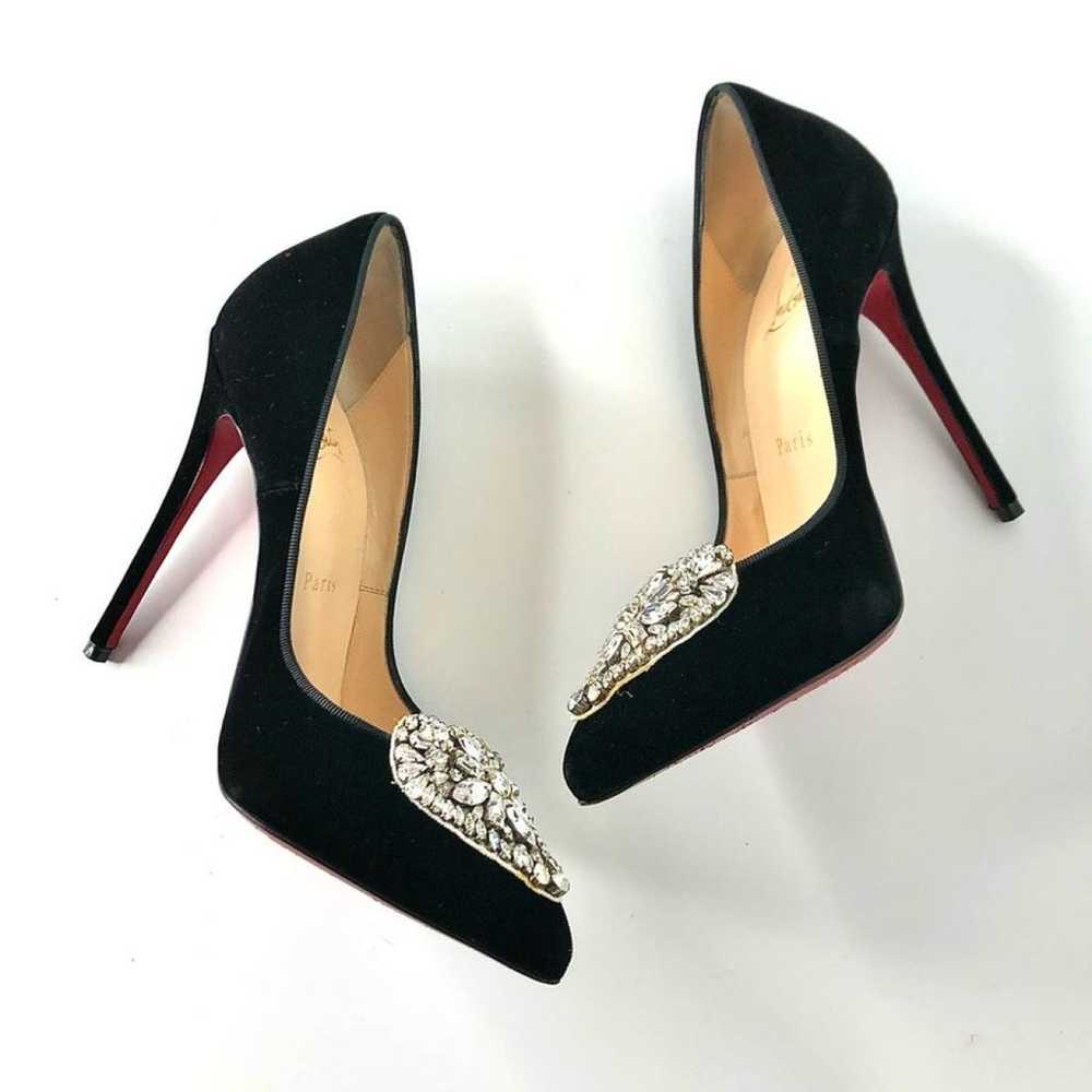 Christian Louboutin Velvet heels - image 5