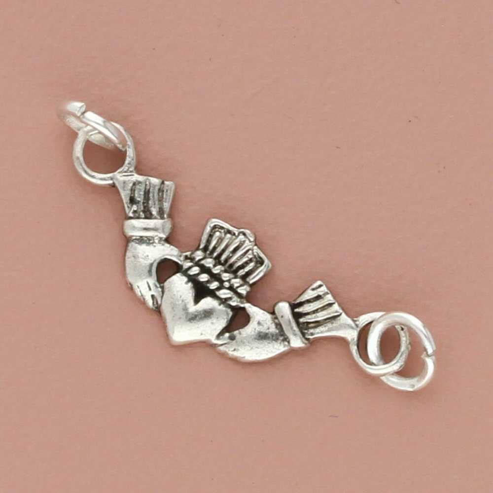 Sterling Silver sterling silver dainty celtic cla… - image 1