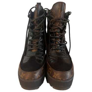 Louis Vuitton Lauréate leather boots - image 1